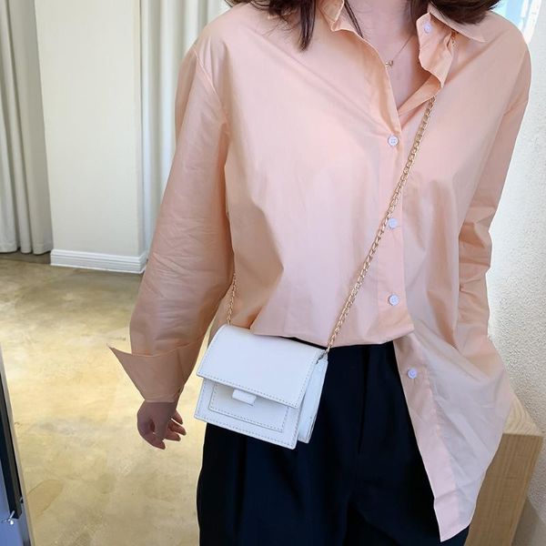 

solid chain square vintage totes messenger shoulder handbags fashion women handbag pu leather shoulder purse for female