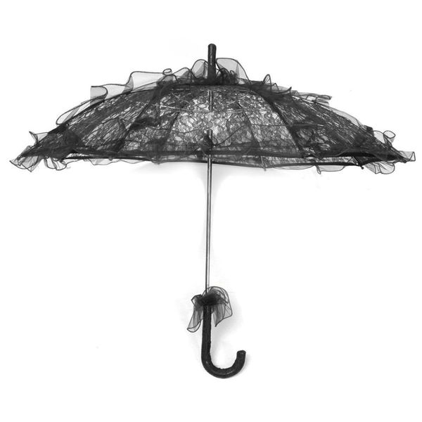 

lace parasol wedding lace flower wedding bride parasol umbrella black