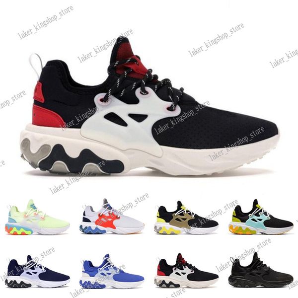 

2020 react presto beams running shoes for men women triple black dharma hyper royal brutal honey mens breathable trainer sports sneakers#008