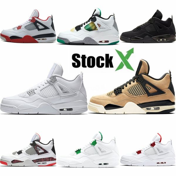 

tattoo 4 singles day 4s basketball shoes pure money royalty white cement raptors black cat bred fire red trainers sports sneakers #919