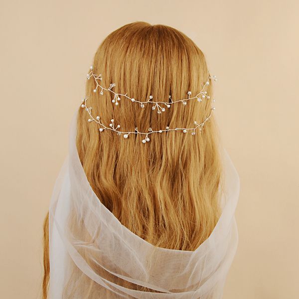 

trixy h98 rhinestones wedding headband bride bridal pearls wedding crown rhinestone pearl hair accessories hairpin ornaments