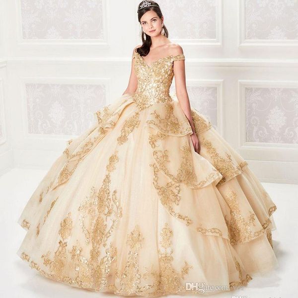

бальное платье шампанское quinceanera платья шнурок лиф корсета назад золото аппликация блестки пром платье сшитое маскарад платья, Blue;red