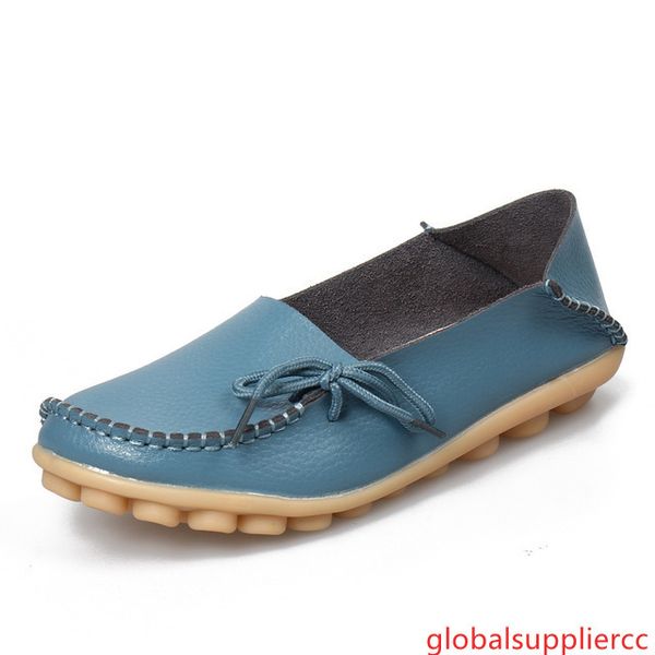 

khkai women real leather shoes moccasins mother loafers soft leisure female driving two ways wear footwear