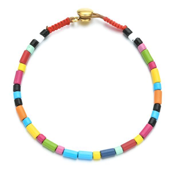 

gold snap button rainbow tile jewelry 2020 cool bracelets for women enamel tile bracelet boho braclets ins trendy bangles, Golden;silver