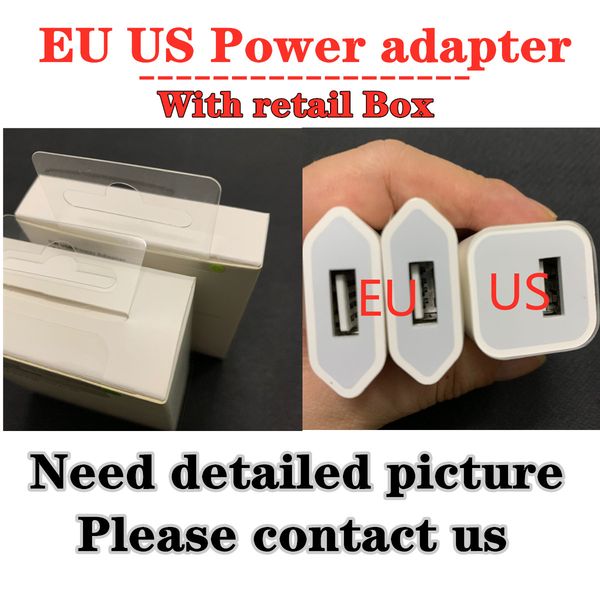 

oem оригинального a +++ качество 5v 1a 5w сша / ес plug адаптер usb ac зарядное устройство сетевого адаптер a1385 a1400 с розничной коробкой