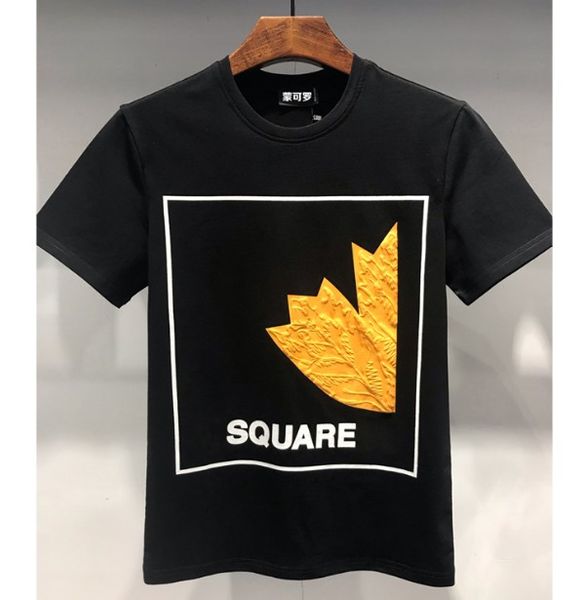 

D2 Men's Summer Fashion Casual Cotton T-Shirt Youth Brand Short Sleeve T-Shirt