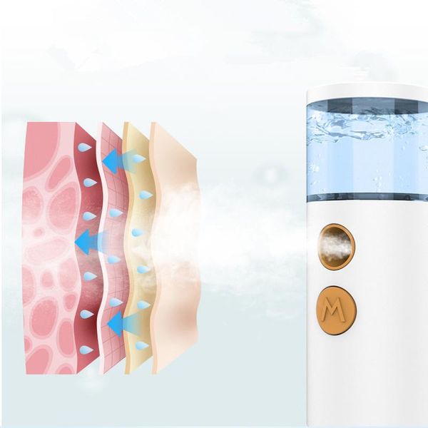 

fashion portable nano mist sprayer facial body nebulizer steamer moisturizing skin care mini 20ml face spray beauty instruments
