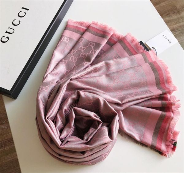 

f,matched with original box gifts, 2019 winter 100% cashmere scarf, classic large-letter scarf for male and female designers, Blue;gray
