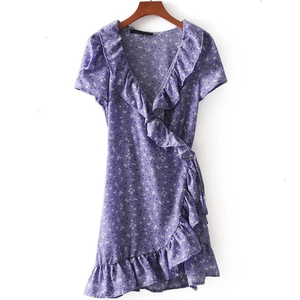 

женщина одежда женская платья летние платья женщины printed сборки wrap платье lady коротким рукавом sexy cross tie талии платье мини линия, Black;gray