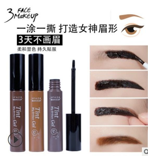 

wholesale- makeup 1pcs natural peel off eyebrow gel enhancer crayon sourcils waterproof eyebrow tint my brows gel maquillaje