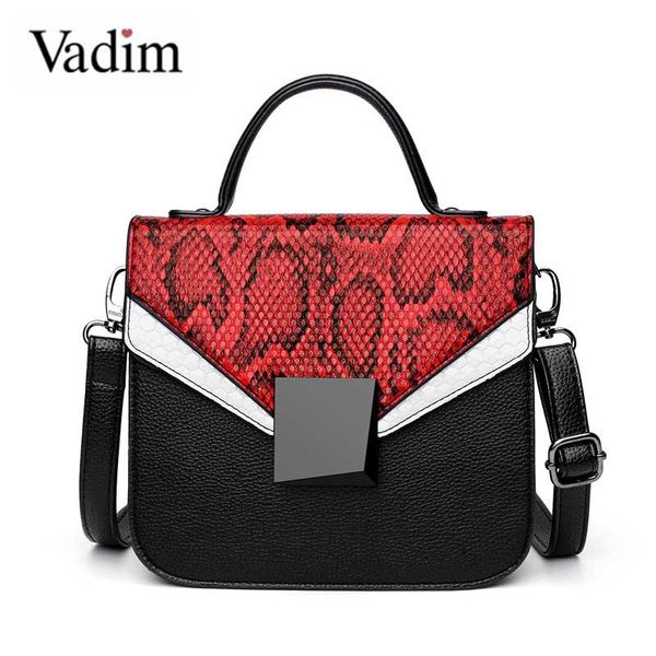 

vadim luxury small flap bag women handbags snake pattern female shoulder bags designer ladies crossbody bag messenger sac femme