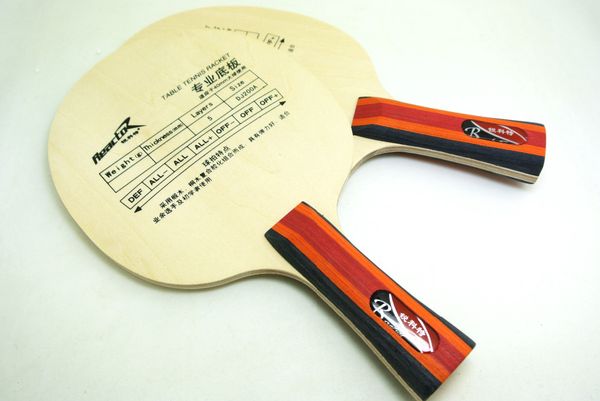 

sale reactor 5 wood professional table tennis paddle/ table tennis blade pingpong paddle