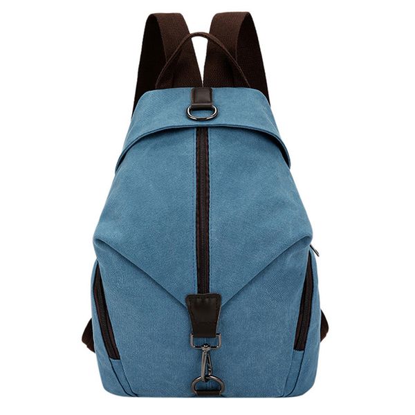 

2019 fashion backpack for men pure color canvas shoulder bag male messenger boys college school bag travel casual vintage #lr3