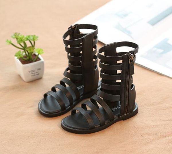 

sell infant/toddler/kid/children fashion gladiator sandals roman baby girl summer high-boots sandal, Black;red