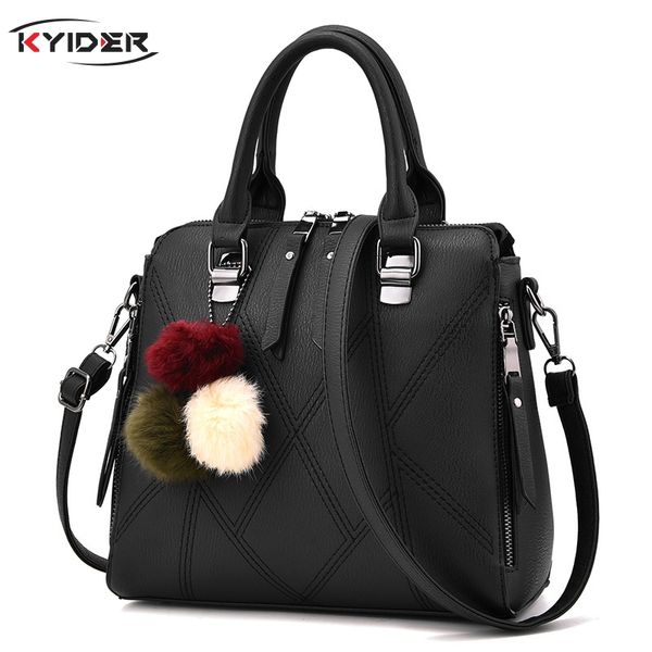 

kyider boston hand bags fashion ladies handbag designer crossbody shoulder bag pu leather tote women messenger bags