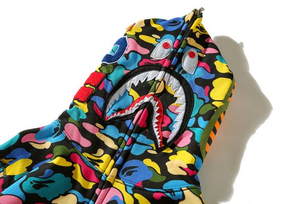 

men designer hoodies autumn mens thick brand streetwear luxury hoodie cardigan hooded cotton blend long sleeve candy camouflage, Black