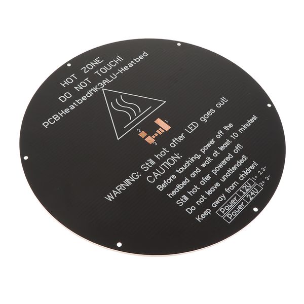 

aluminium heated pcb bed 12v 24v heatbed plat 220*220*3mm for 3d printer