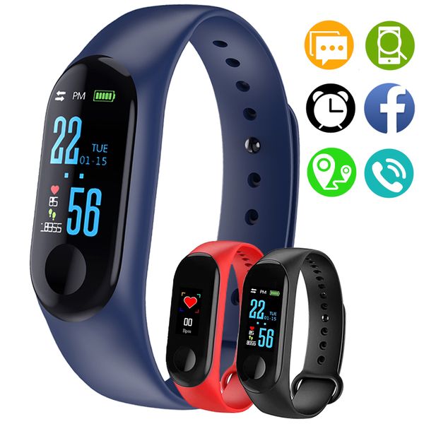 

upgraded m3 smart bracelet fitness tracker smart band with heart rate m3 waterproof bracelets pedometer wristbands for ios android cellphone