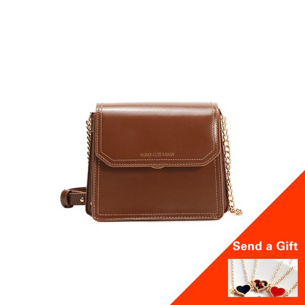 

small bag ladies bag 2019 new autumn and winter fashion retro texture chain shoulder tide simple wild small square
