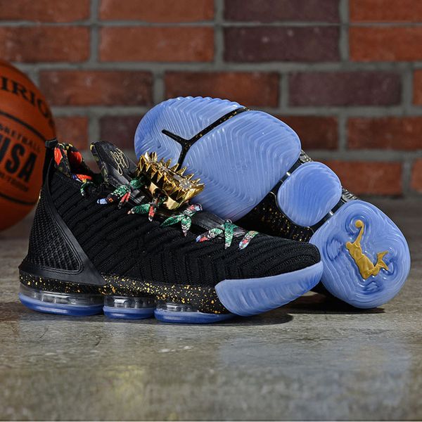 

2019 new arrival 16 xvi uptempo sports basketball shoes for black blue designer men's sneakers classic trainers eur 40-46