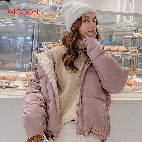 

autumn and winter new women short parkas paragraph loose student bf space cotton bread small cotton hooded thicken warm coat, Black
