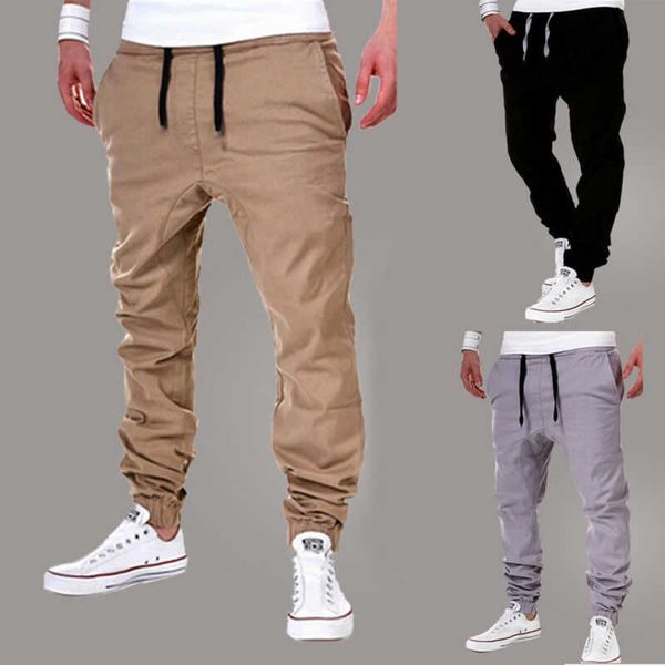 

casual baggy trousers harem sweatpants men's sportwear dance pants jogger slacks, Black