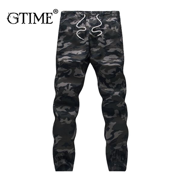 

gtime dropshipping mens jogger autumn pencil pants men camouflage pants loose comfortable cargo trousers big size zs61, Black