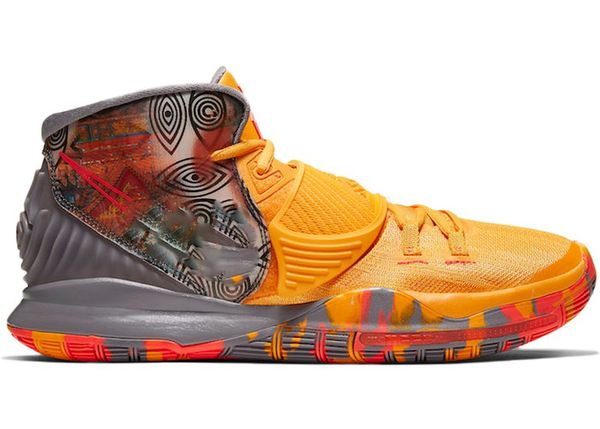 

к 2020 году новые 6 разогреть коллекция пекин баскетбол обувь мужская кирие разогреть коллекции гуанчжоу исцелить мир кроссовки размер сша 7, Black