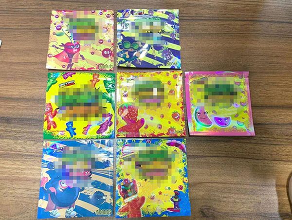 

500мг пахнет Proof Майларовой Фольга сумка 3 Стороны Sealed Плоского чехла полудурки Rope проникнут Gummies экзотического 420 710 Edibles упаковки