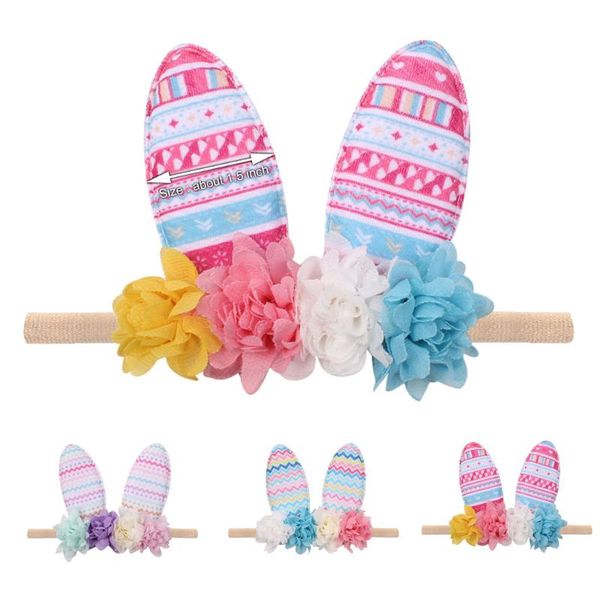 

1 шт. новорожденных девочек пасхальный день повязки младенческой цветок волос группа мода многоцветный аксессуары для волос детские подарок, Slivery;white