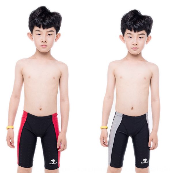 

z7kpb hongxing baiya children swimming trunks and teenagers high school entrance examination swimming trunks professional competition traini, Black