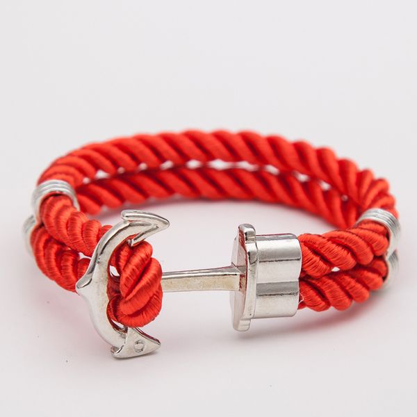 

якорь аксессуары браслеты шарма браслеты для женщин mens серебряного сплава запястье прохладный моды рука красный кожаный rope ювелирные жен, Golden;silver