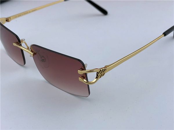 

2020 selling vintage sunglasses men's fashion sunglasses frameless square small frame retro modern avant-garde design uv400 eyewear, White;black