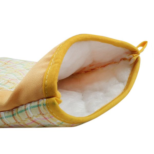

grid cotton oven gloves heat resistant microwave oven kitchen glove