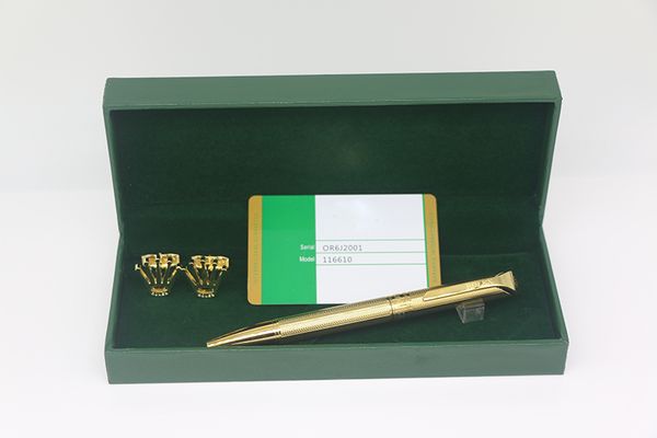 

Rx brand ballpoint pen metal pure gold color carve body tationary upplie for gift