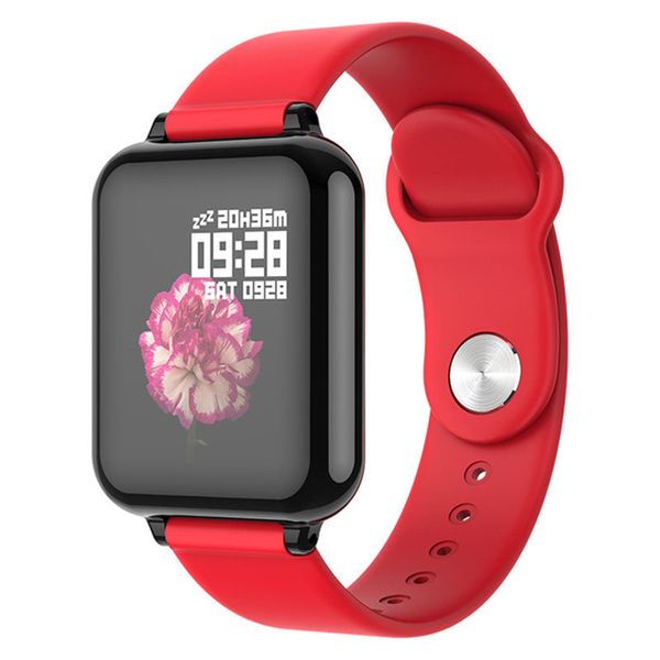 Bluetooth IP67 Wasserdichte Smartwatch, tragbares Gerät, Schrittzähler, Herzfrequenzmesser, Farbdisplay, Android-Armband für iOS