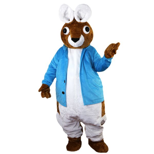 

2018 new peter rabbit mascot costumes for adults circus christmas halloween outfit fancy dress suit 12, Red;yellow