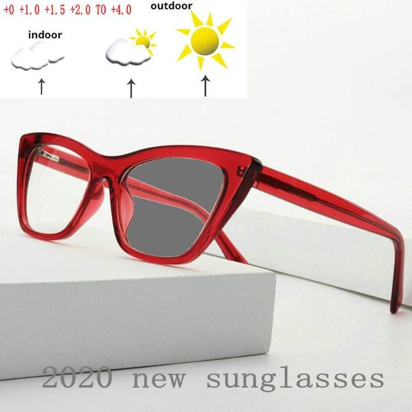 

2020 new design titanium alloy outdoor pchromic reading glasses men women discoloration presbyopia hyperopia glasses nx, White;black