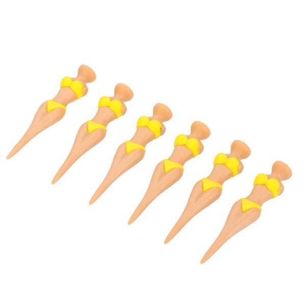 

6pcs 80mm novel bikini lady creative golf tees divot tools golf equipment golf accessories training aids ifmcd