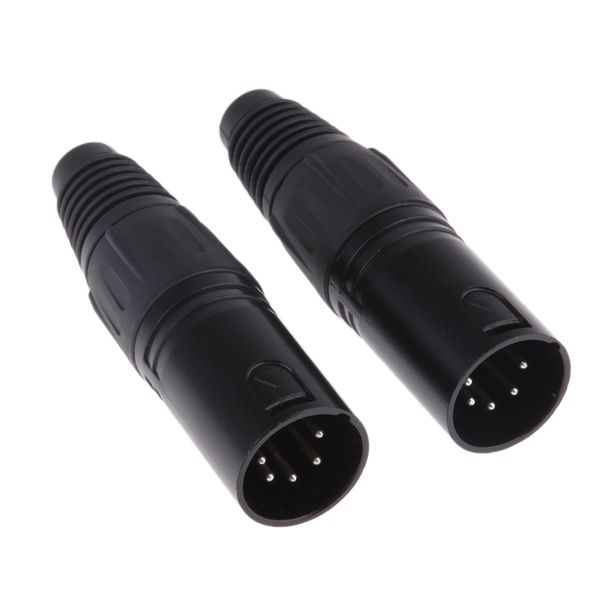 

2 pieces 5 pin xlr male cable
