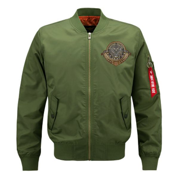 

mens designer jackets luxury us army pattern coat fashion trandy street wear casual mens clothes 4 colors asian size s-6xl quality, Black;brown