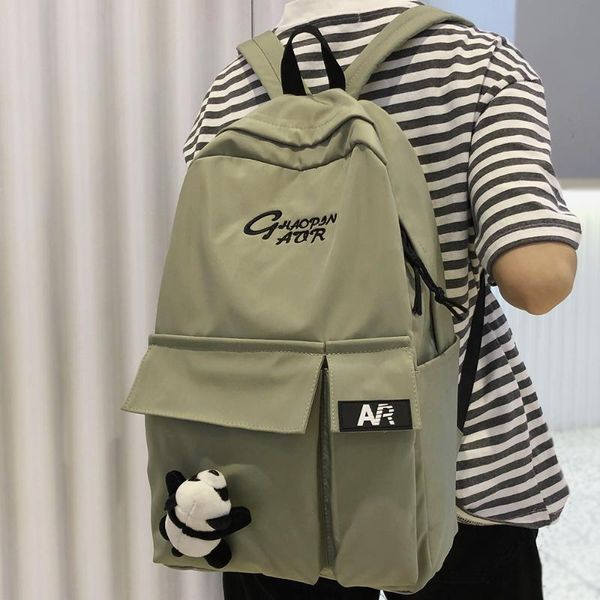 

student cute female backpack college women school bag fashion ladies kawaii backpack waterproof nylon girl book bags trendy 2020