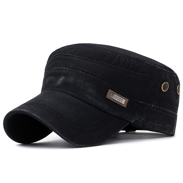 

2020 men's outdoor cotton flat hat bamboo cloth faded hat new spring and autumn washed old cap, Blue;gray