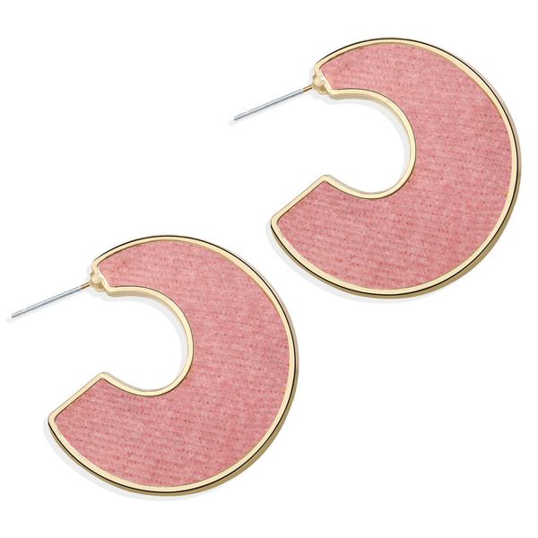 

earrings originality personality hatch letter c type earrings concise exaggeration earring product, Golden;silver