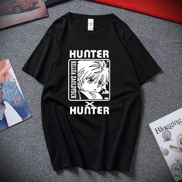 

x mens & womens design t shirt gon ss cosplay t-shirt new anime kurapika t shirt fashion killua zoldyck tees, White;black