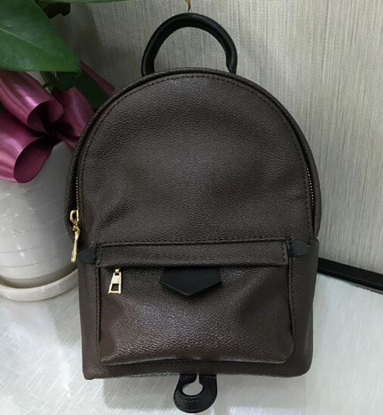 

women's palm springs mini backpack printing flower punk style genuine leather children shoulder bags printing leather mini backpacks ne