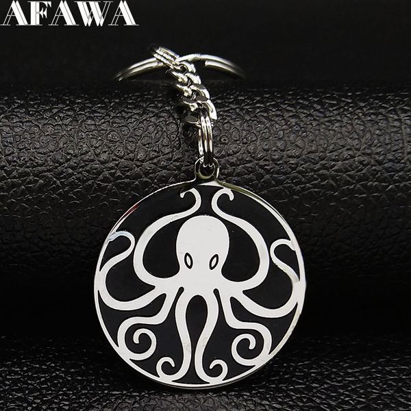 

2019 fashion ocs stainless steel car key chain for men silver black color key chain jewelry llavero hombre k77594b