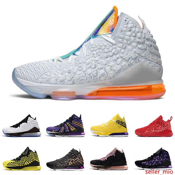 

2020 men basketball shoes 17s black white future court purple yellow university red bron 2k 17 men trainer breathable sports sneakers