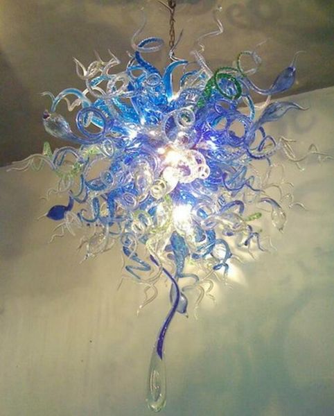 

crystal blue glass chandelier light led bulbs style hand blown murano glass art chandelier for home l restaurant museum