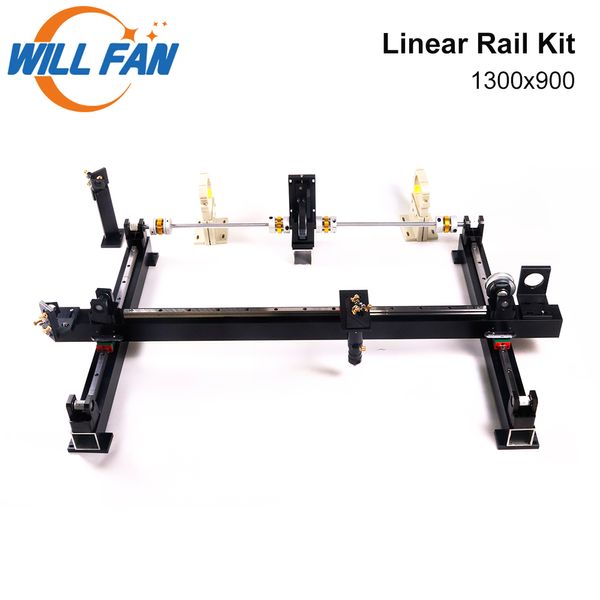 Fan 1300x900mm DIY Metal Componente Mecânica Kit Guia Linear Montagem de Trilho CNC 1390 Co2 Laser Gravura Máquina de Cortador